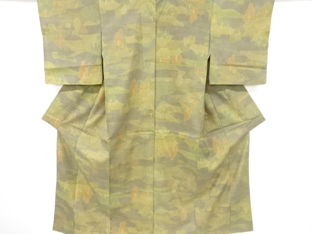 JAPANESE KIMONO / OSHIMA TSUMUGI / SCENERY OF HOUSE